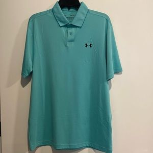 Under Armour Men's Playoff 2.0 Golf Polo.Color: Green Wave. Size:M